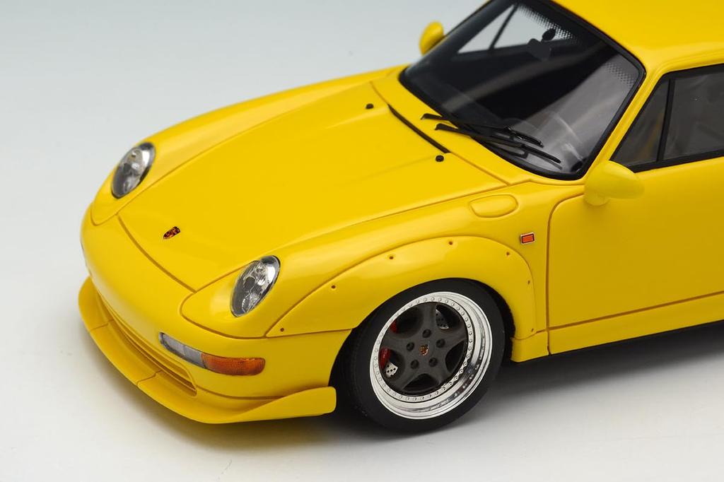 VISION Scale Porsche 911 GT2 Street 1996 Speed Yellow Finished Model VM114B 1/43 (993)