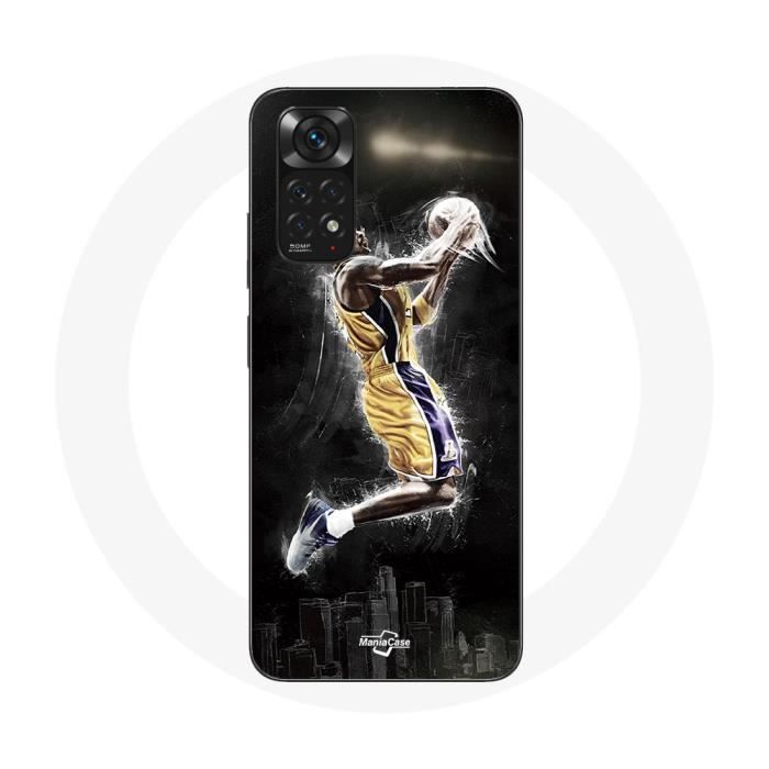 Coque - Xiaomi - Redmi Note 11 4G - Souple - Noir - Maillot NBA Kobe Bryant