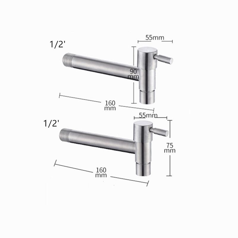 Настенный удлиненный кран для стиральной машины, кран для швабры, кран для бассейна, сада, уличной воды, современной кухни, ванной комнаты