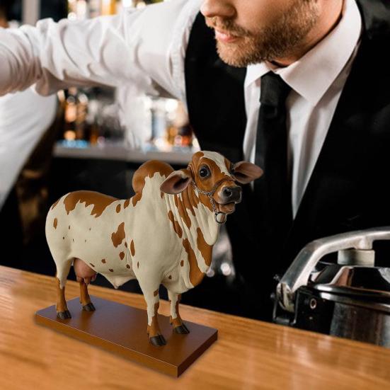 Yousheng 2L Bull Liquor Dispenser Wine Vodka Whiskey Decanter Brazilian Cattle Beverage Container Bottle Decoration Home Kitchen Bar Accessory