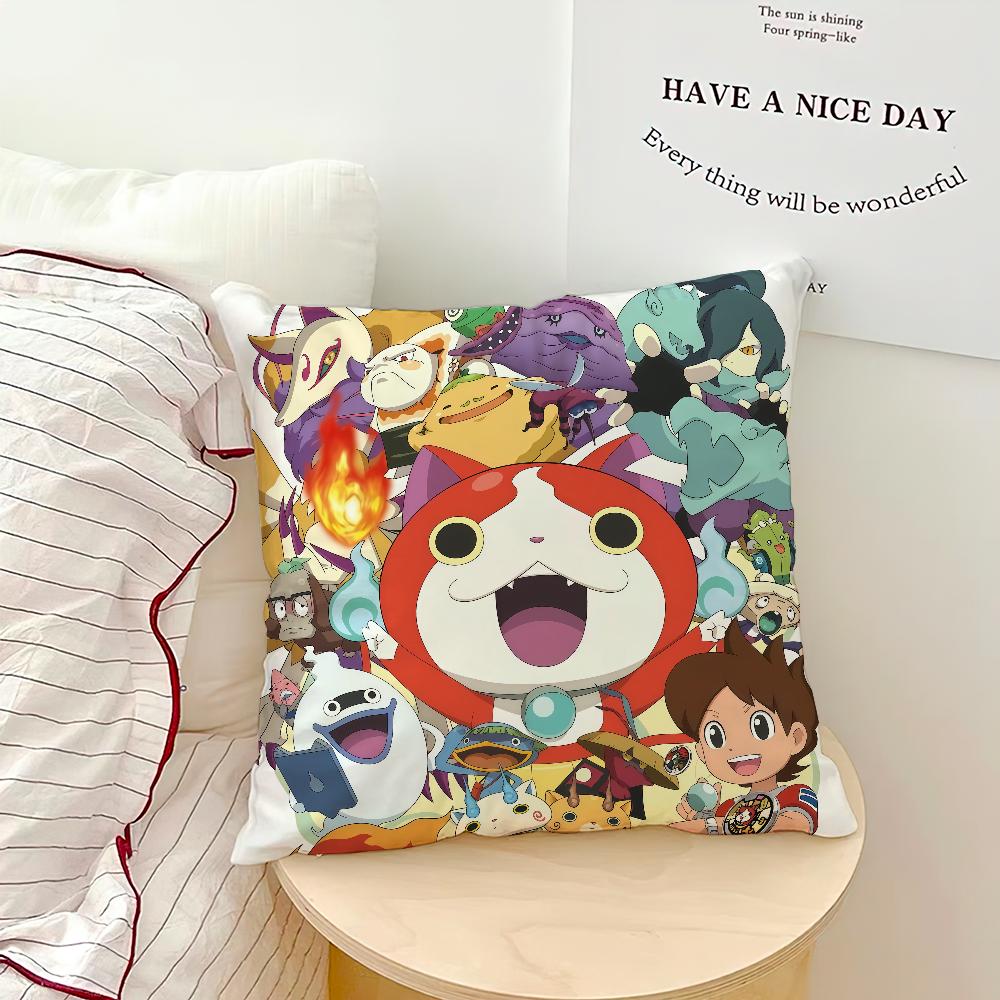 Милая мультяшная игра аниме Yo kai w-Watch Комасан Удобная мягкая Наволочка для Дивана Гостиной Домашний Декор Защитные Чехлы