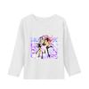 K-Pop Истребители Демонов Футболки с длинным рукавом для девочек Кавайные мультяшные топы с принтом Детские повседневные футболки Осенняя детская одежда