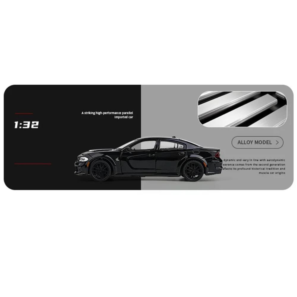 1/32 DODGE Charger SRT Hellcat Alloy Sports Car Model Diecast Toy Muscle Vehicles Car Model Simulation Sound and Light Kids Gift