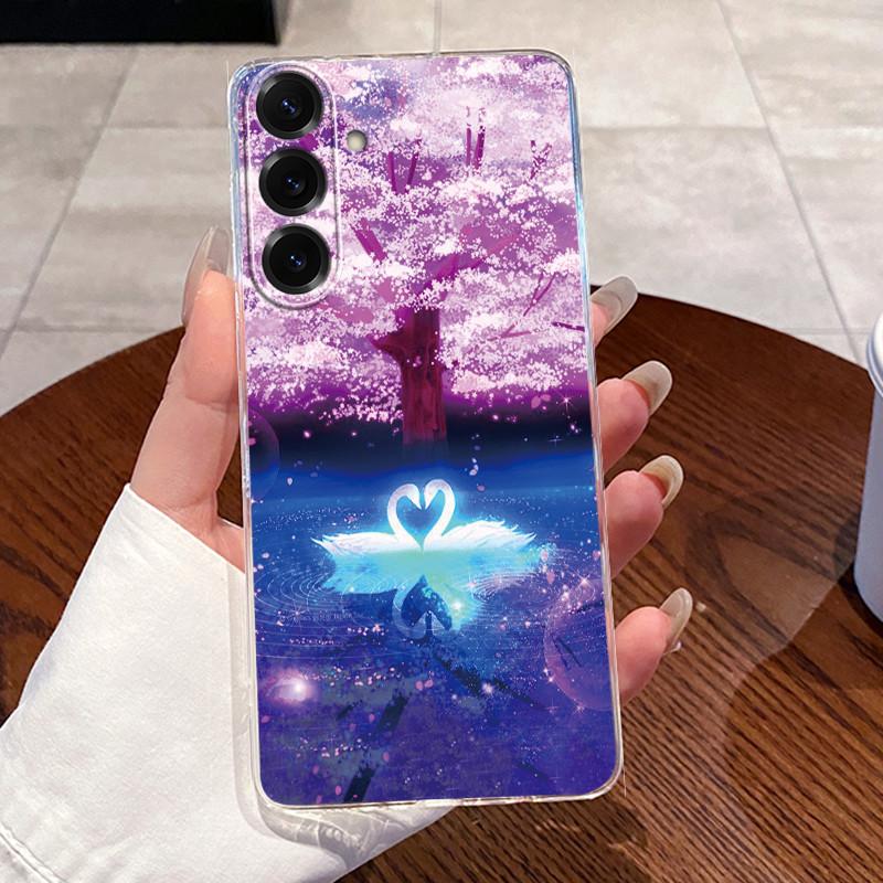 Для Samsung Galaxy A17 5G 2025 Силиконовый Эстетичный Модный Милый Чехол-Кот Прозрачный Мягкий TPU Чехол Задняя Крышка SamsungA17