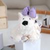 Unique Original Plush Dog Keychain With Customizable Bow Colors Perfect For Gifts And Collectibles