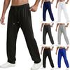 Men's Lightweight Open Top Sports Pants Straight Leg Fitness Casual Pants With Pockets