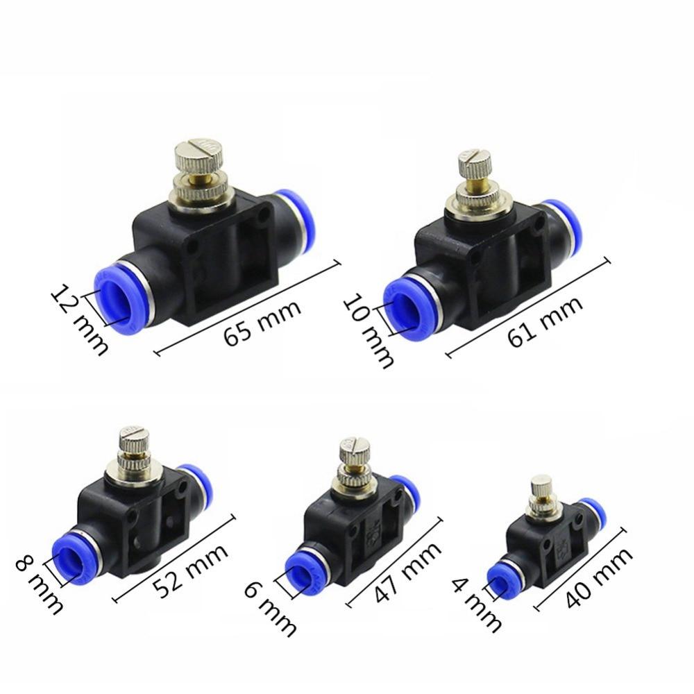 Plastic Tee Valve with Adjustable Flow Control for Garden Irrigation - Compatible with 4mm To 12mm Pipes KTY