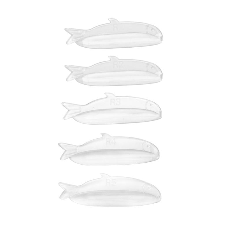 Fish-shaped Silicone Pads Pink Eyelash Extension Lash Lift Perm Pad Grafting Lashes soft 5pairs lash pad