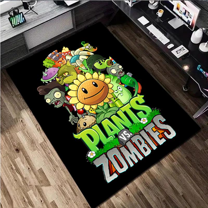1Pc Plants V.S. Zombies Rug - Home carpet Office Decorative Carpet For Living Room Bedroom Door Mat Floor Rug Computer Chair Area Rug