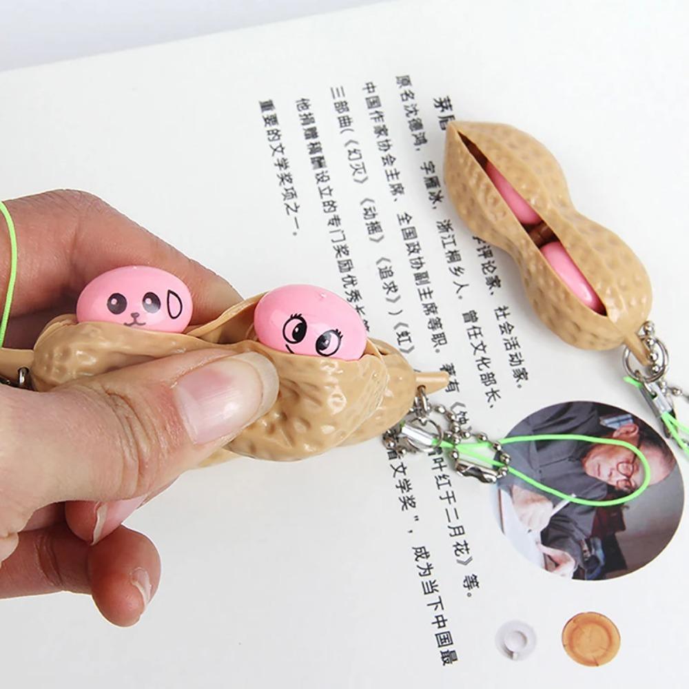 Anti-stress Anti-stress Fidget Toy Gifts Peanut Pendant New Peanut Key Chain