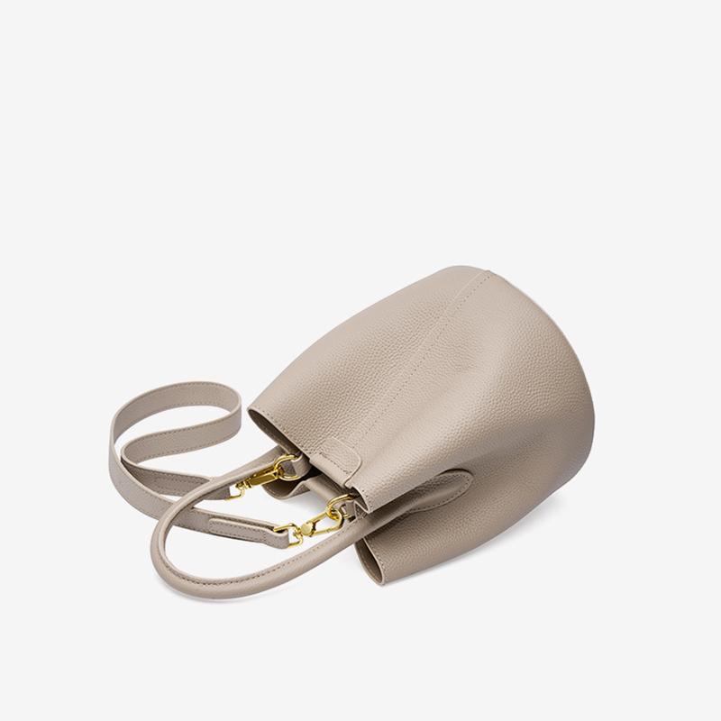 Сумка-тоут из натуральной кожи, женская сумка-ведро, новый стиль, дизайнерская брендовая сумка через плечо, женская сумка, подходящая для повседневного использования