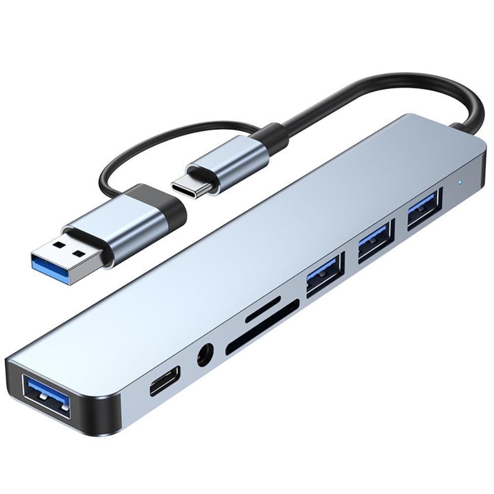 USB Type-C док-станция хаб семь восемь в одном конвертер для ноутбука планшета телефона USB-хаб