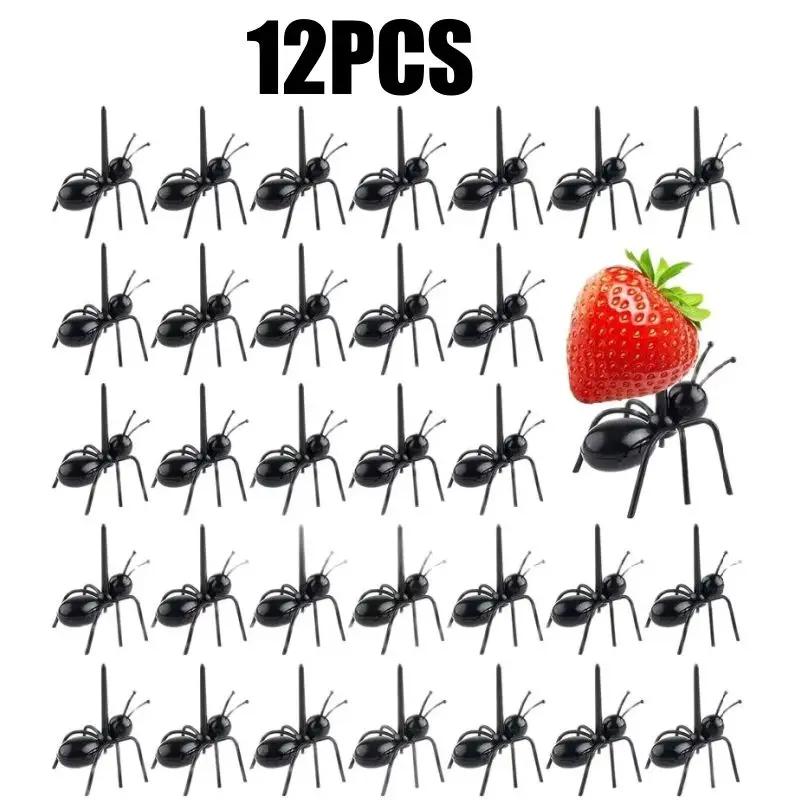 Animal Shaped Appetizer Forks Reusable Ant Toothpicks Fruit Dessert Tools Party Snack Picks Wedding Events