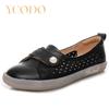 Женская весенне-летняя женская обувь из дышащей коровьей кожи на мягкой подошве, кожаная нескользящая обувь для беременных на полой плоской подошве