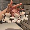 Нетоксичный Забавный Ключница Кот Люцифер Плюшевый Подвеска Креативный Котенок Косоглазый Подвеска на Сумку Кукла Маленькая Кукла 12 см