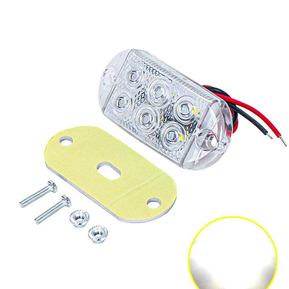 6 светодиодов 12 В-80 В прочные боковые габаритные фонари для грузовиков, наружные фонари, предупреждающие задние фонари для автоприцепов, грузовиков, габаритные фонари