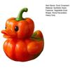 Vegetable Duck Figurine Tomato Carrot Mushroom Onion Potato Cabbage Pepper Duck Statue Resin Sculpture Home Office Decoration Ornament