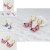 Chic Purple And Pink Alloy Earrings 2022 Summer Fashion For Women