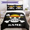 3pcs Custom Name One Piece Bedding Set Duvet Cover Closure Includes 1 Duvet Cover & 2 Pillowcases, Soft and Comfortable for All Seasons.