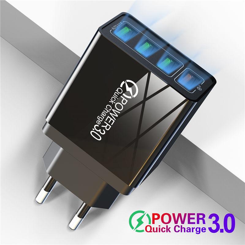 4 USB-зарядное устройство Быстрая зарядка 4.0 3.0 для Huawei lite Samsung Xiaomi QC 3.0 зарядное устройство для телефона iPhone
