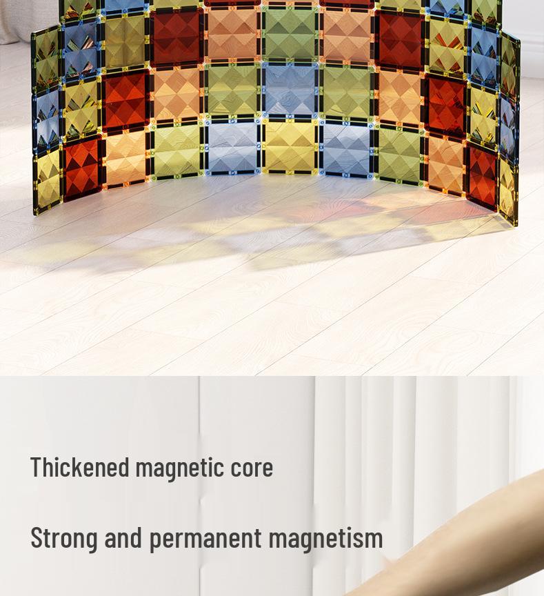 Магнитные плитки для окон «Изумруд»: Образовательные строительные блоки для детей