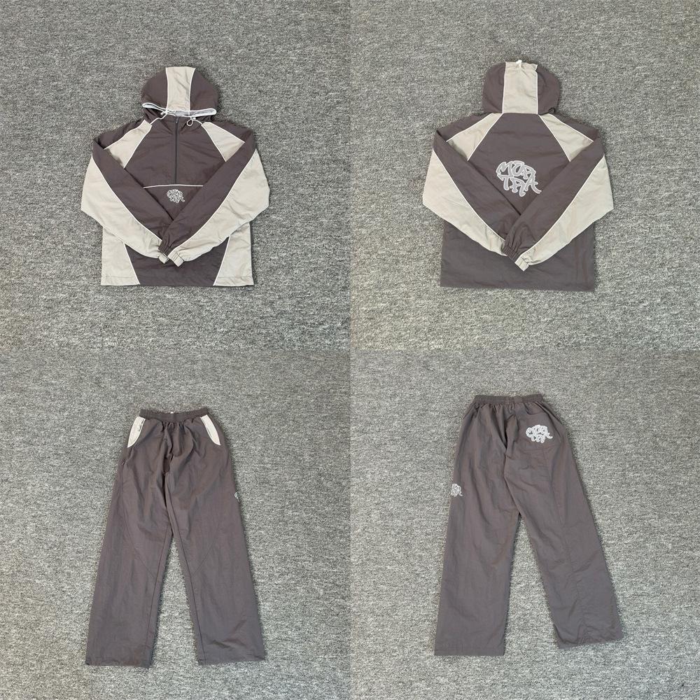 Комплект: ветровка Mertra в ретро-стиле с цветовыми блоками и спортивные брюки