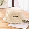 Faux Fur Winter Bucket Hat Women Korean Thickened Warm Wool Hats Bob LADY Panama Outdoor Hiking Fisherman Hat