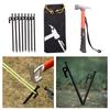 8Pcs Tent Stakes Camping and Camp Hammer Spikes Heavy Duty Pegs for Gardening Hiking