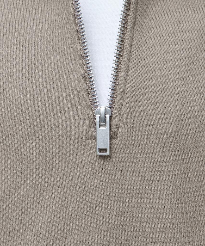 MUSINSA STANDARD Oversized Half Zip Sweatshirt [Dusty Beige]