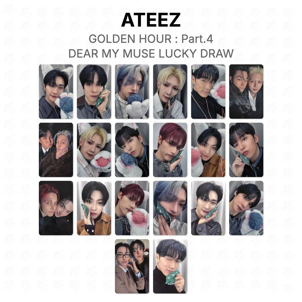 ATEEZ ЗОЛОТОЙ ЧАС : Часть 4 ДОРОГАЯ МОЯ МУЗА Розыгрыш призов Официальная фотокарточка