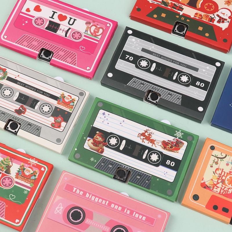 Фонографическая лента DIY записываемая 60 секундная голосовая аудиокассета приглашение на вечеринку рождественский подарок на день рождения годовщину