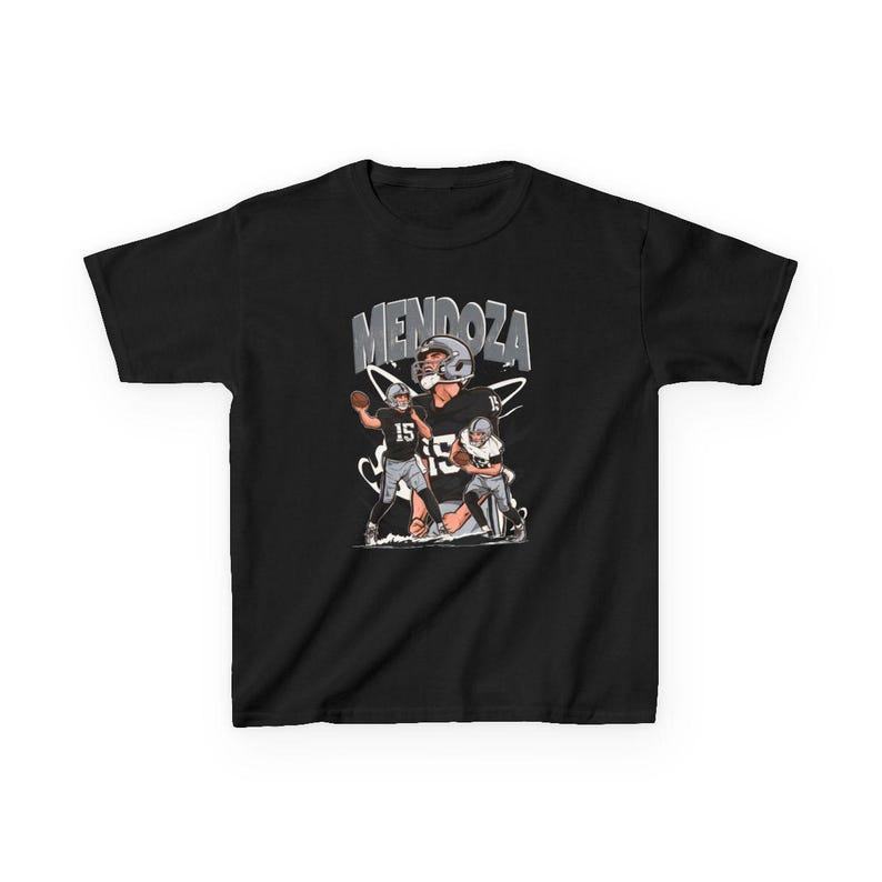 Toddler T-Shirt Fernando Mendoza Cartoon Style Las Vegas Football Tee Kids Sizes