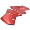 LEDISHUN Parts Aluminum Heel Plate Guards for Kawasaki Ninja 650 NINJA650 Z650 (1 Pair) 2017-2025 (Red)