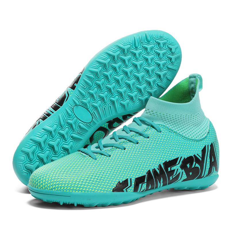 Модные большие футбольные бутсы с противоскользящими кроссовками, дышащие, удобные, легкие, детские футбольные бутсы EU31-48