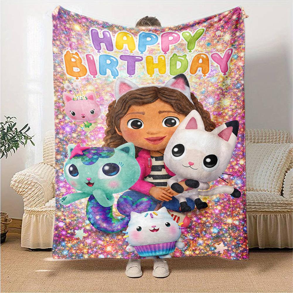 Gabby's Dollhouse Blanket Ultra-Soft Suitable for Office Chair Picnics Sofa Four Seasons Multipurpose Digital Print Birthday Christmas Gift Blanket