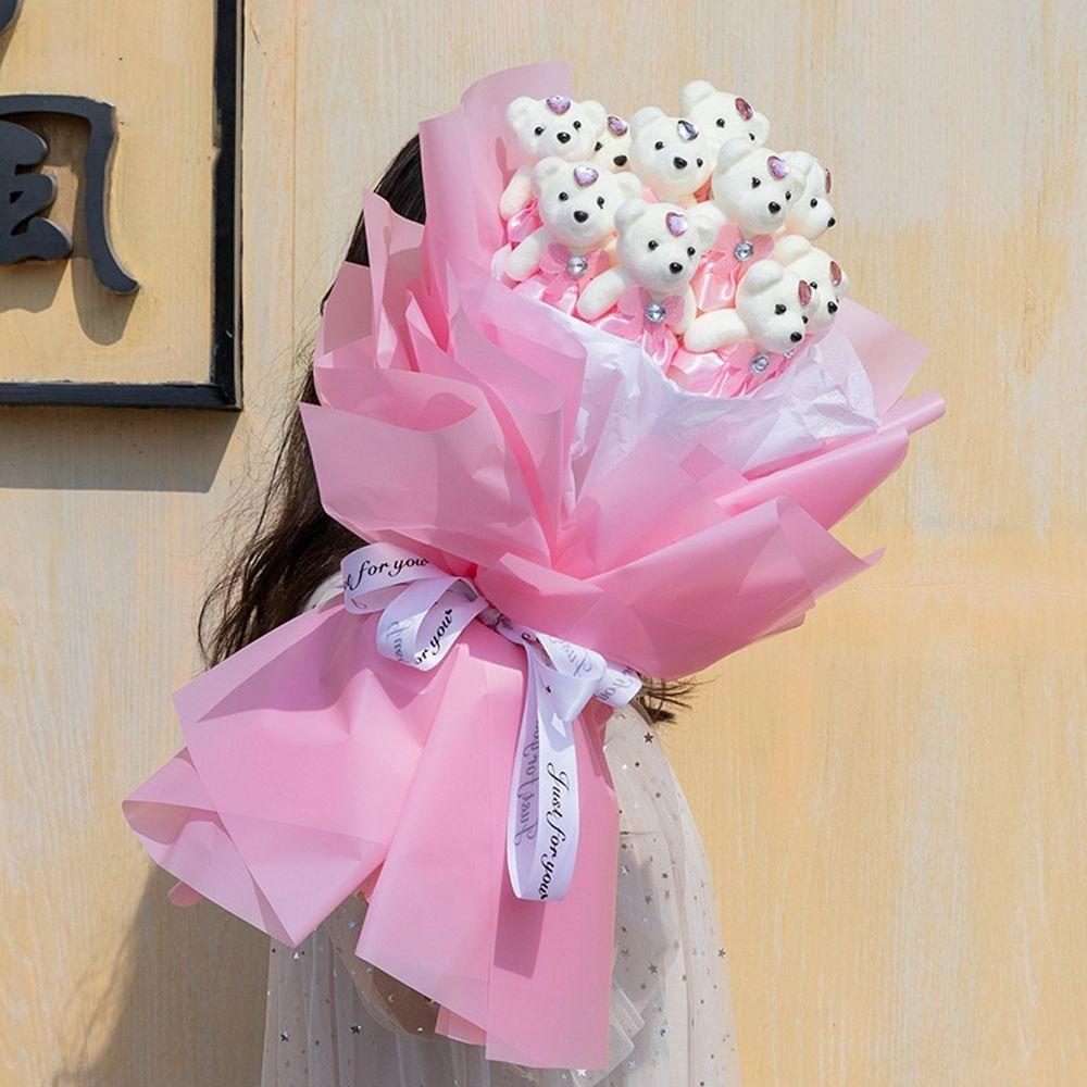 Day 10 PCS Doll Toy Decoration Hard Foam Cartoon Plush Doll Small Teddy Bear Kid Toys Bouquet Bear