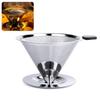 Vanow Coffee Dripper with Stainless Steel No Paper Filter Dishwasher Handmade Coffee Accessory Maker Not Filter, Double-Layer Mesh, Required, Safe,
