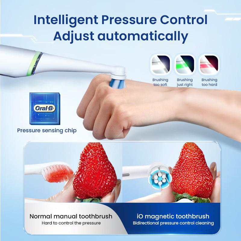 Electric Toothbrush for Adult Oral Health Deep Cleaning with Pressure Sensor