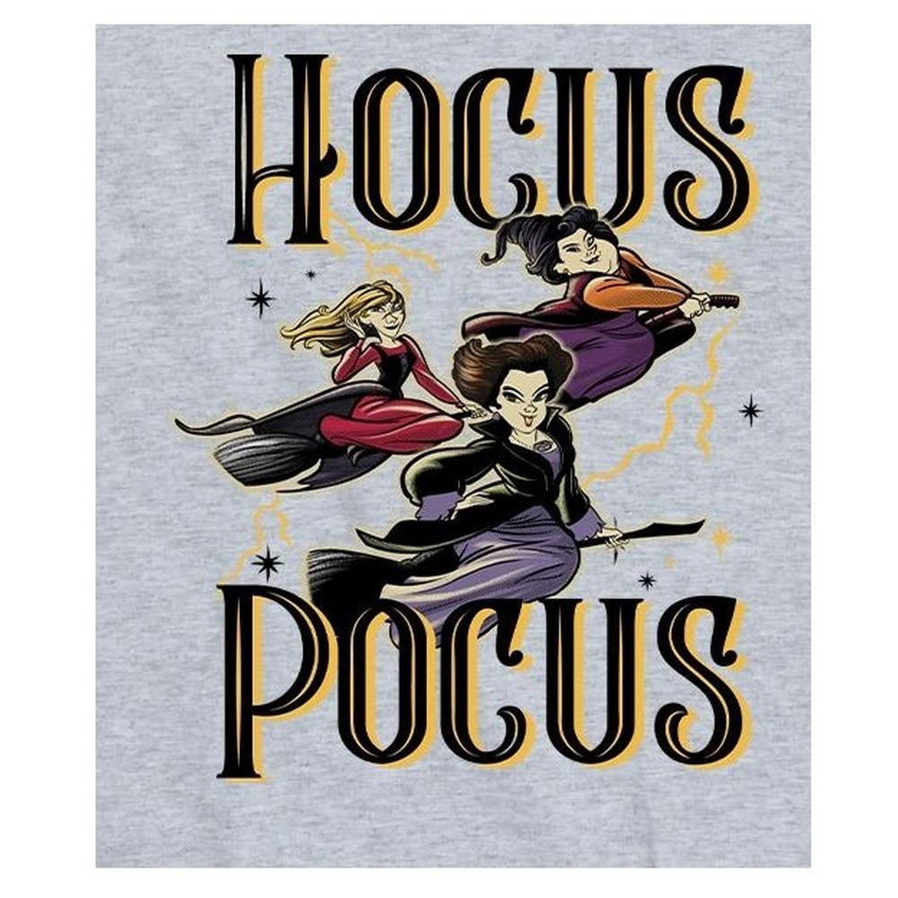 Hocus Pocus Женская/Дамская Футболка с Летающей Ведьмой