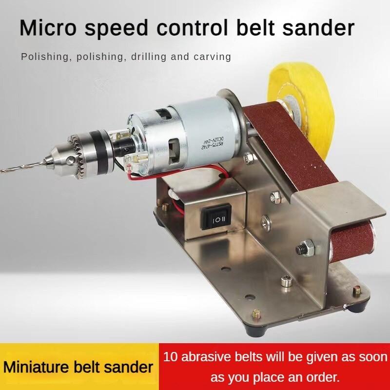 Mini Angle Grinder Small Desktop Household Knife Grinder Multifunctional Pure Copper Movement Belt Sander