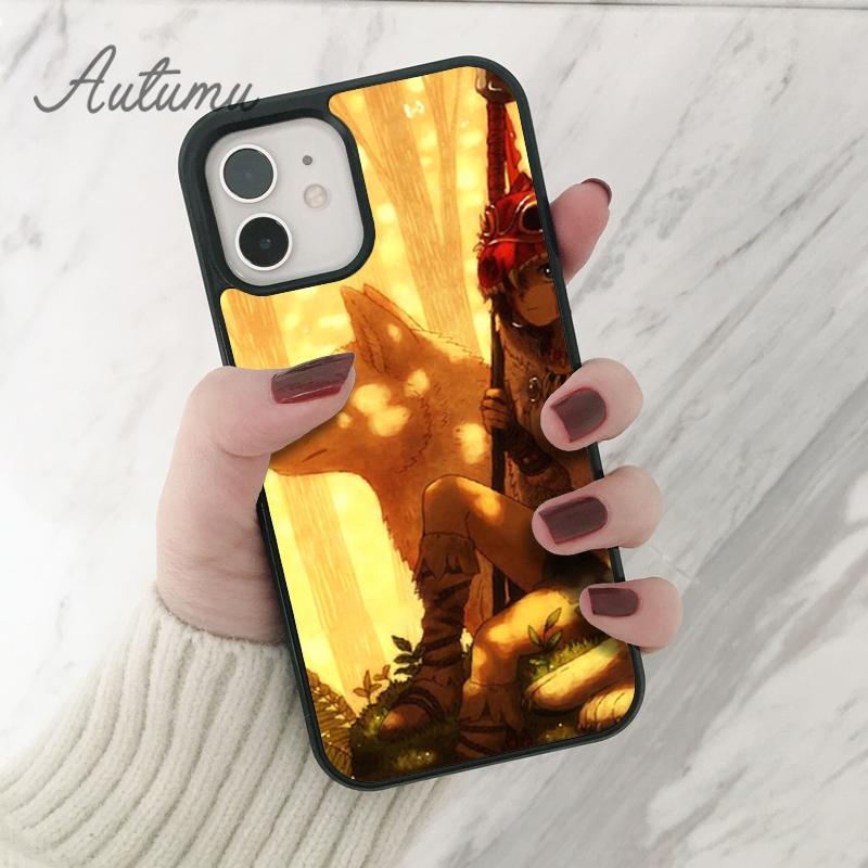 Чехол для телефона Anime Princess Mononoke для iPhone 11 12 13 14 Pro Max mini XR XS SE 2020 7 8 Plus Samsung Galaxy S21 S22