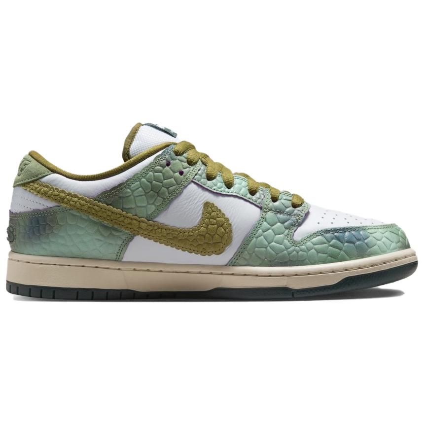 Кроссовки Unisex Alexis Sablone x Nike Dunk Low SB Хамелеон Зеленый Масляно-зеленый Пустынный мох HJ3386-300