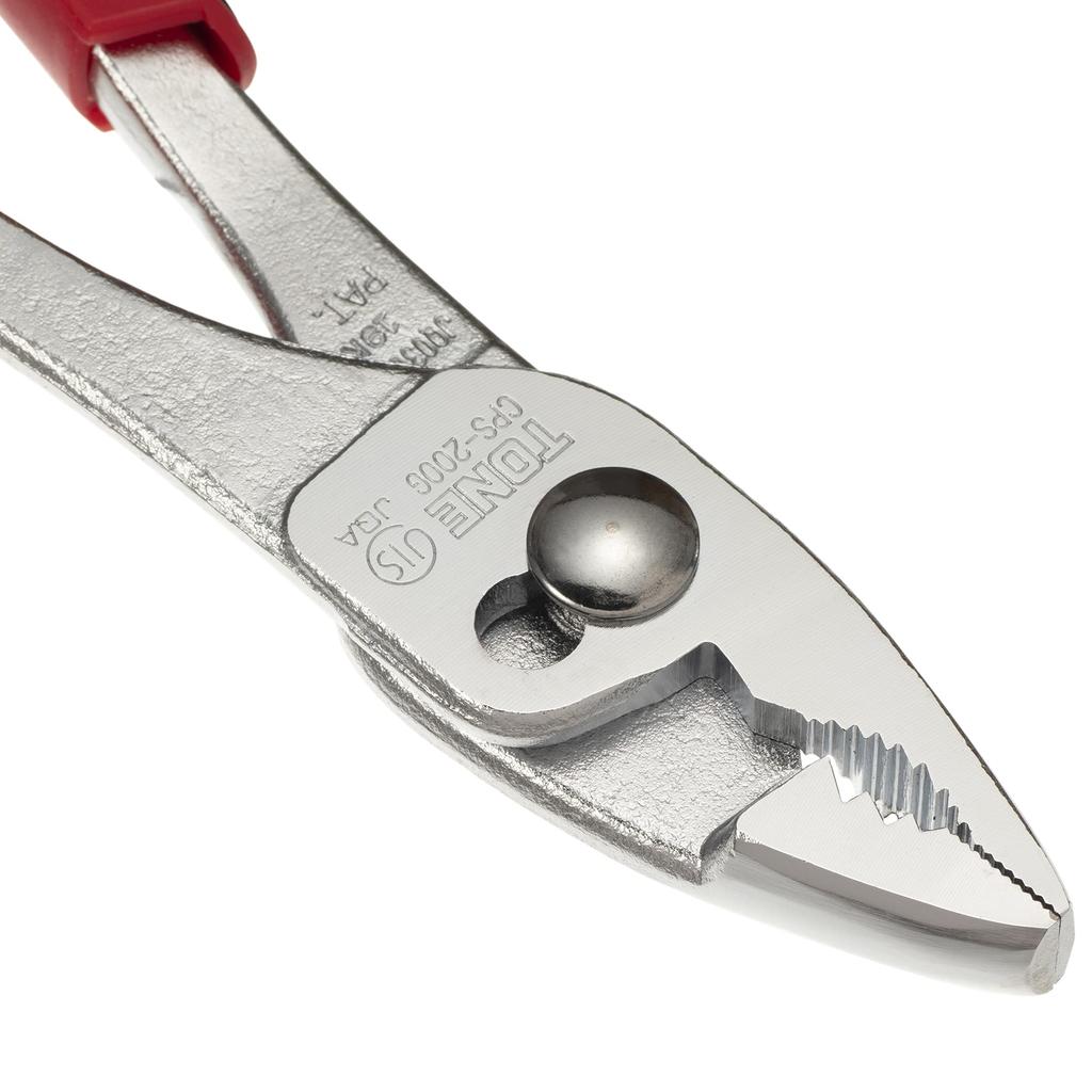 TONE Combination Slim Pliers Grip Red Total Length 216mm (Master Type) CPS-200G