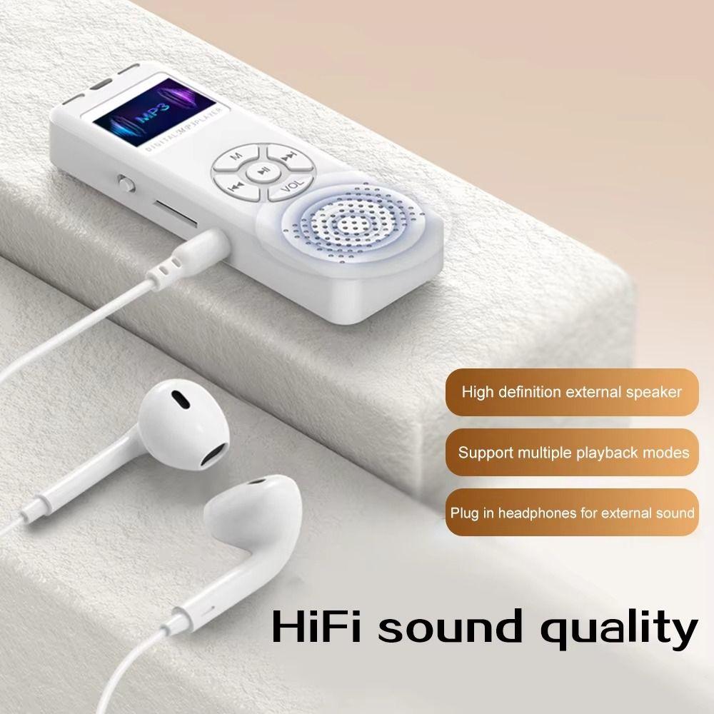 High Capacity MP3 Music Player Built-in Speaker Mini Music Player Student MP3 Children Gift