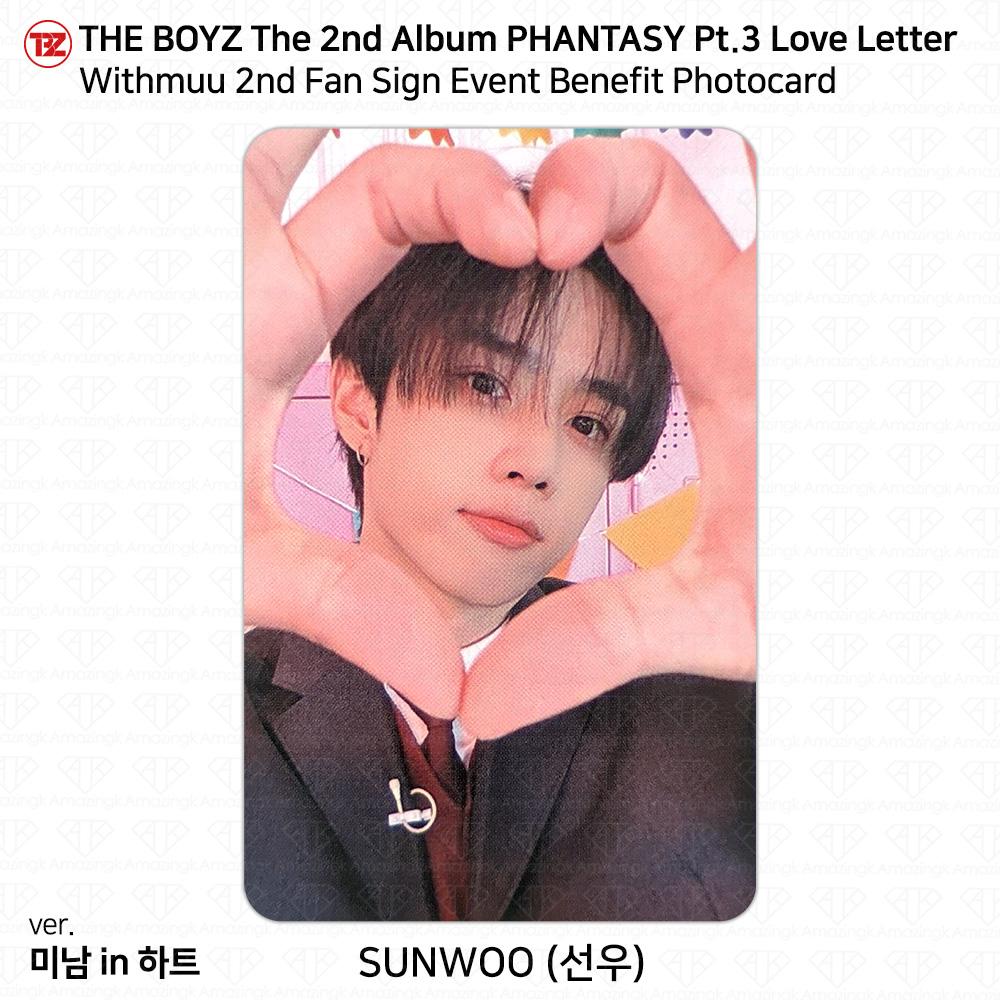 THE BOYZ Phantasy Pt.3 Love Letter Withmuu 2nd Fan Sign Benefit Photocard KPOP