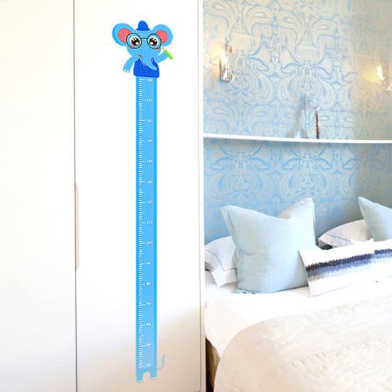 Kids Growth Chart Wall Sticker Bedroom Play Room Nursery Cartoon Animal Boys Girls Baby Height Measuring Ruler Decal