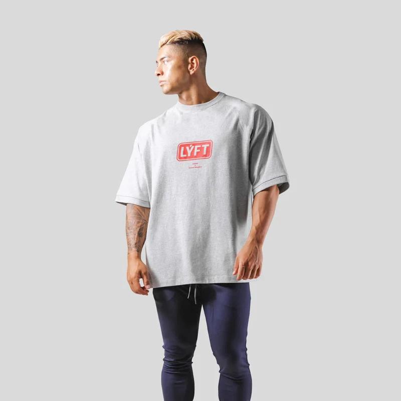 Fashion 2026 Fitness Tshirt Oversize Gym Running Sport Tshirt Cotton Unisex Unisex Summer Luxury Brand Retro Loose Tee Unisex