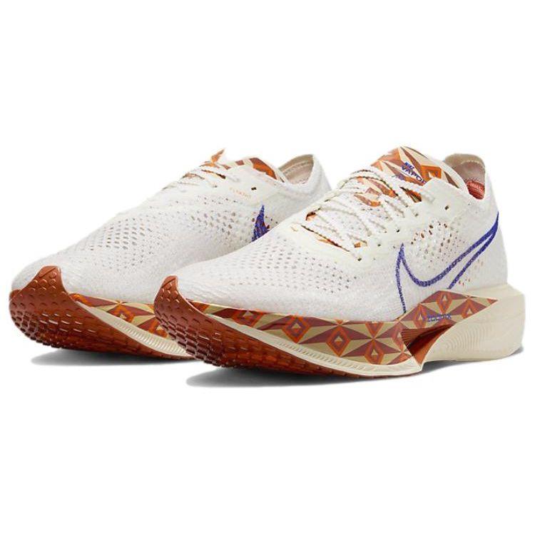 Nike ZoomX VaporFly Next% 3 Blue Ribbon Спортивные мужские кроссовки Кремовый парус Hyper-Royal FQ7676-100
