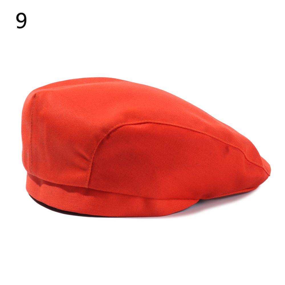 Hotel Bakey Cafe Cotton Chef Work Wear Hats Waiter Caps Mesh Patchwork Berets