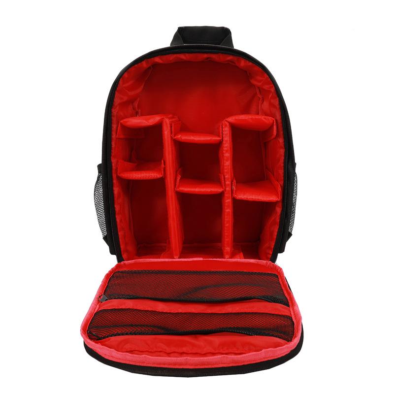 Waterproof, Wear-resistant DSLR Camera Backpack with Layered Lens Storage
